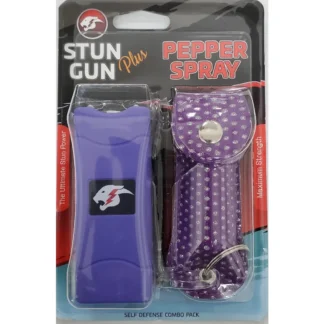 CH14 - Assorted Cheetah Stun Gun & Pepper Spray COMBO Blister Pack