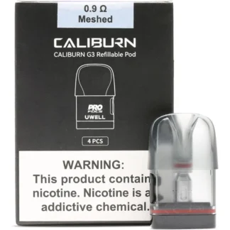 UWELL Caliburn G3 Refillable 0.9OHM Meshed Pod (4Ct)