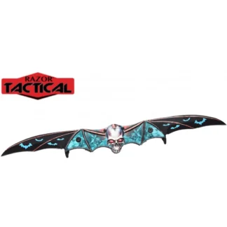 Razor Tactical Skull BAT Double Blade Knife (Blue) (RT7251BL)
