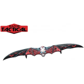 Razor Tactical Skull BAT Double Blade Knife (Red) (RT7251RD)