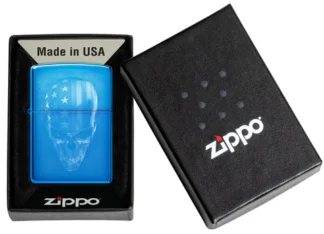 Zippo Lighter 48739 American Skull