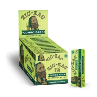 Zig-Zag  1 1/4 Combo Pack 50 Leaves + 50 Tips (Organic Hemp)