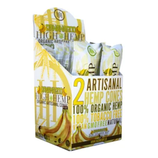 High Hemp Organic Artisanal Cones - Banana Go