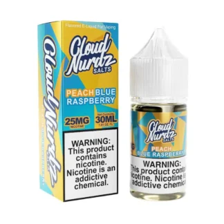 Cloud Nurdz Salt Nic Peach Blue Raspberry E-Juice (30ml)