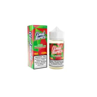 Cloud Nurdz Iced Sour Watermelon Strawberry E-Juice (100ml)