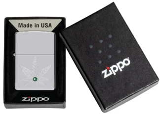 Zippo Lighters 46126 Cannabis Design