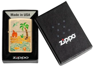 Zippo Lighters 46140 Beach Design