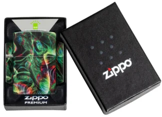 Zippo Lighter 48774 Psychedelic Swirl Design