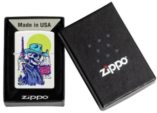 Zippo Lighter 48502 Wild West Skeleton Design