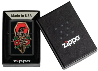 Zippo Lighter 48611 Crow Tattoo