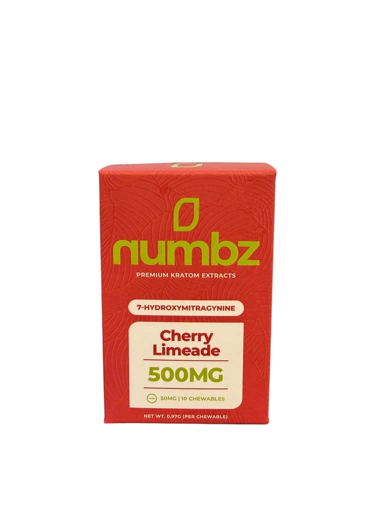 Numbz 7-Hydroxymitragynine Cherry Limeade 500MG Chewable Tablets