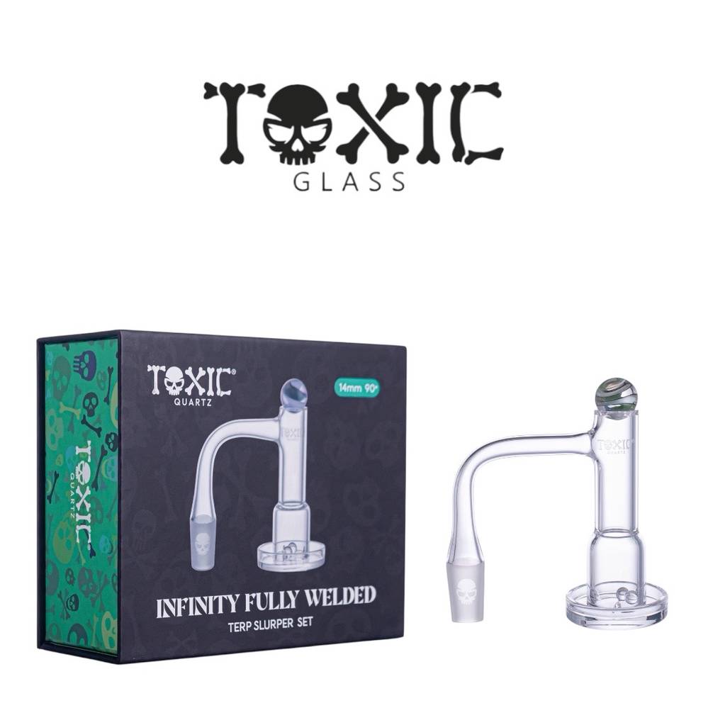 TXQB16 - Toxic 14MM 90° Infinity Fully Welded Terp Slurper Set