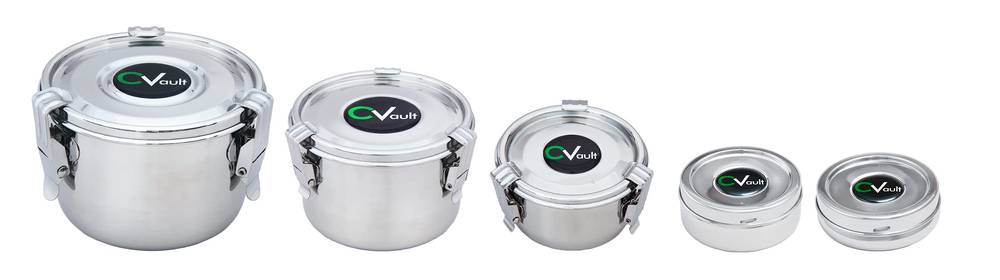 CVault by Boveda Storage Container | Air Tight & Light Resistant