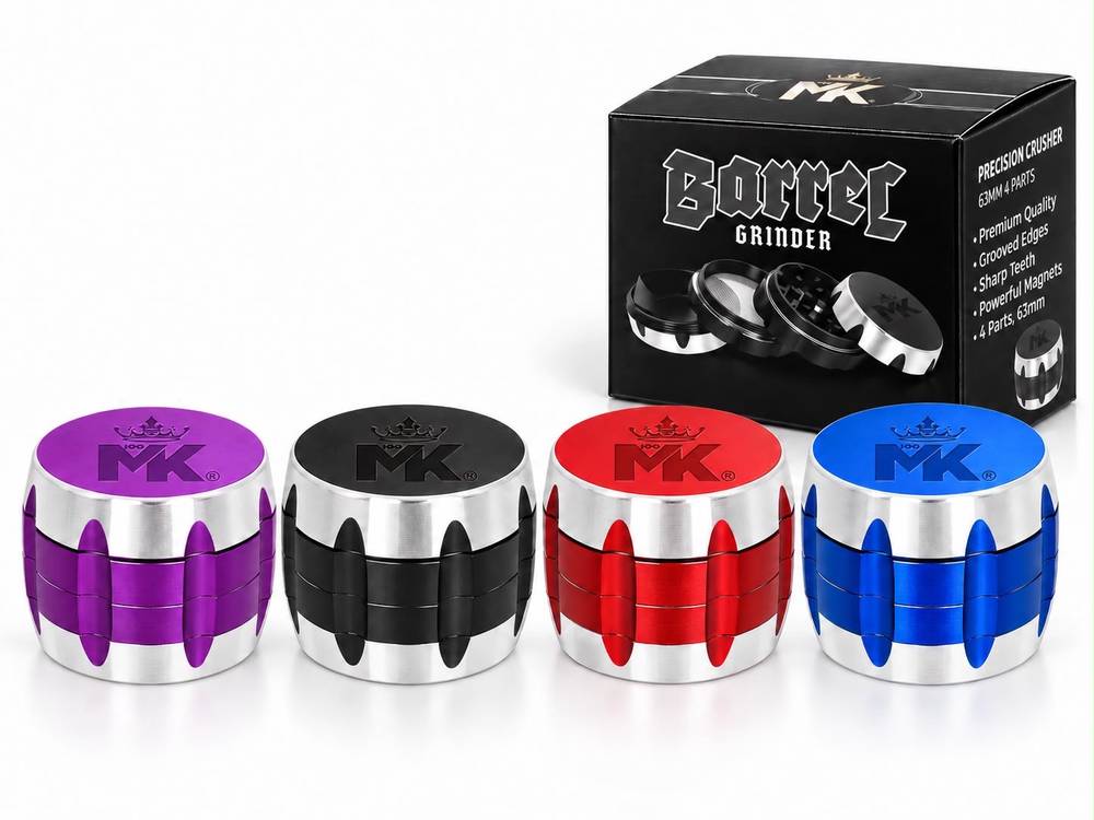 MKGR5 - Barrel 4 PARTS Premium Grinder (Black)