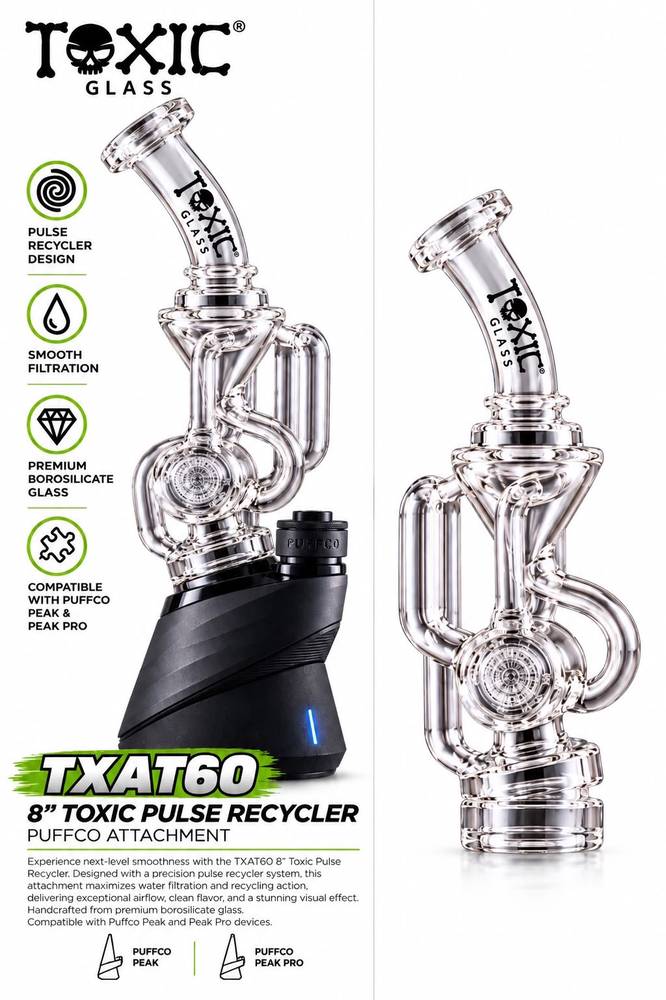 TXAT60 - 8" Toxic Pulse Recycler Puffco Attachment