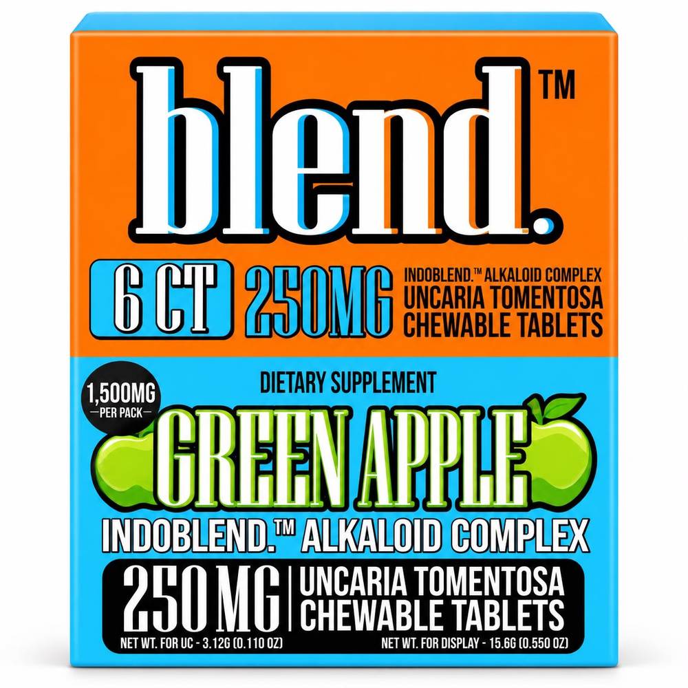 Blend 250MG Uncaria Tomentosa Chewable Tablets (6ct)